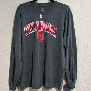 OU  Dark Gray Long Sleeve Shirt NWT Size Large